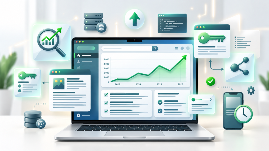 seo analytics dashboard growth